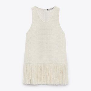 Fringe Textured Weave Top